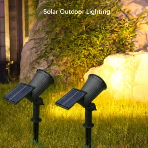 9 LEDs Solar Spotlights for Garden, Backyard, Driveway, Patio Lawn Décor