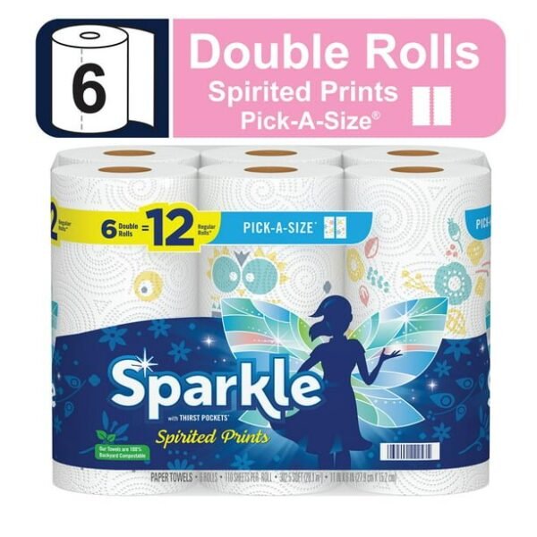 Sparkle Pick-a-Size Paper Towels