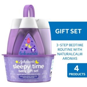 Johnson's Sleepy Time Relaxing Baby Gift Set with Baby Shampoo